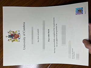 University of Cumbria diploma copy