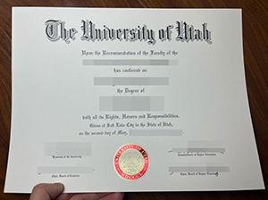 University of Utah diploma copy