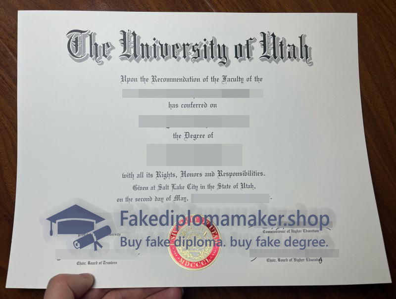 University of Utah diploma