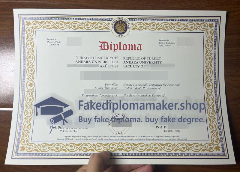 Ankara University diploma