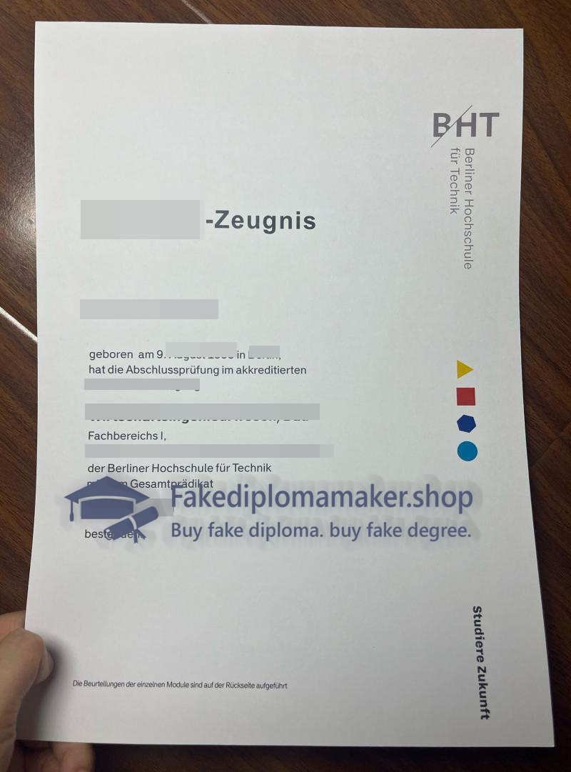 BHT Zeugnis