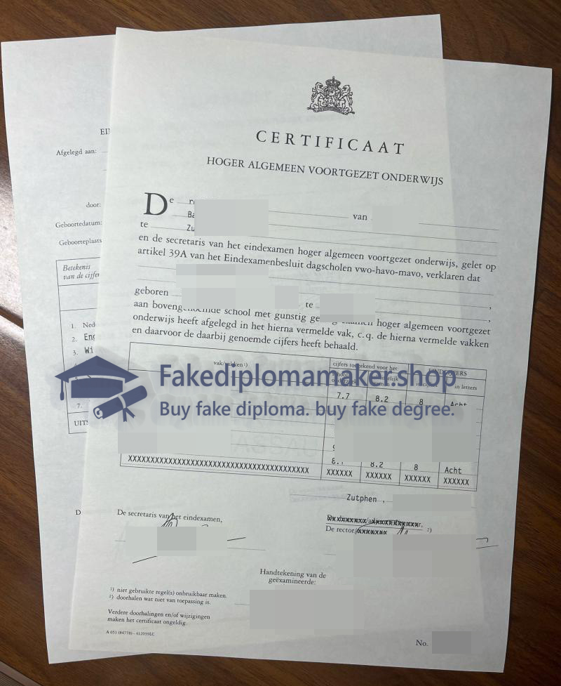 HAVO diploma