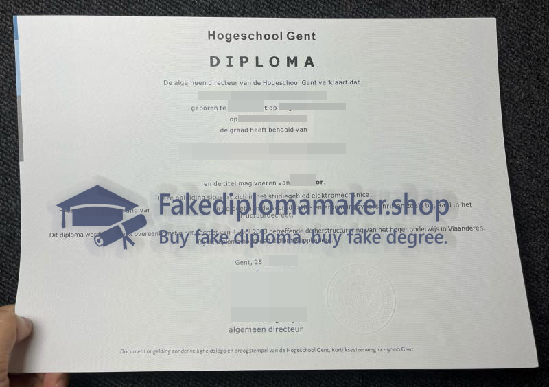 Hogeschool Gent diploma