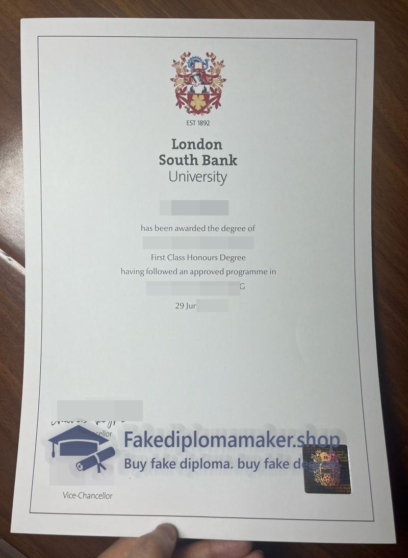 LSBU diploma