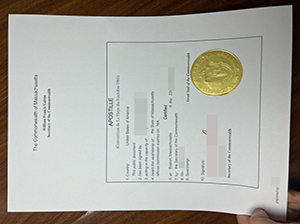 Massachusetts Apostille Certificate replica