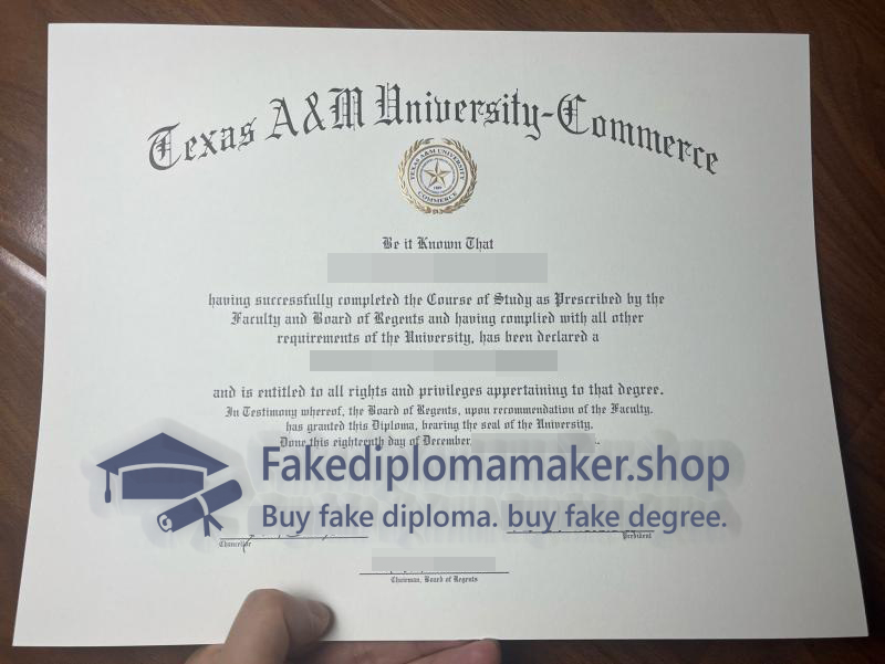 TAMUC diploma