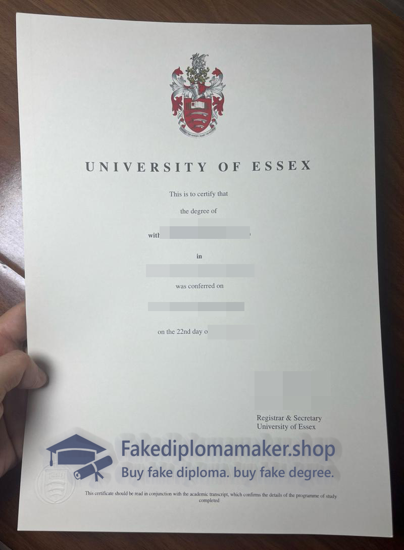 University of Essex diploma