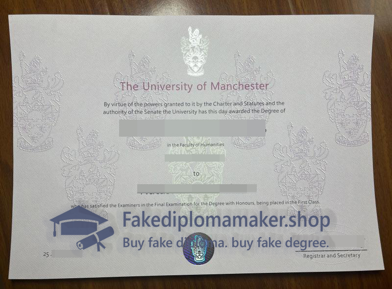 University of Manchester diploma