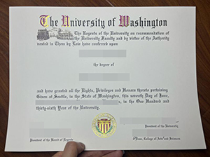 University of Washington degree replica