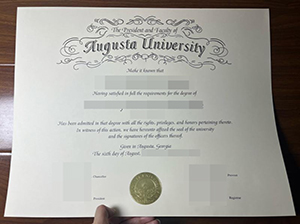 Augusta University diploma-1