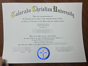 Colorado Christian University diploma-1