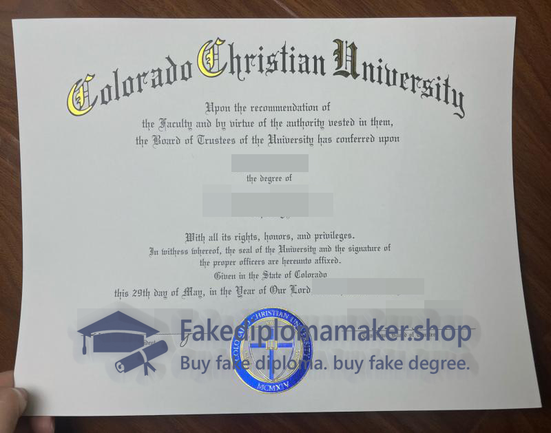 Colorado Christian University diploma