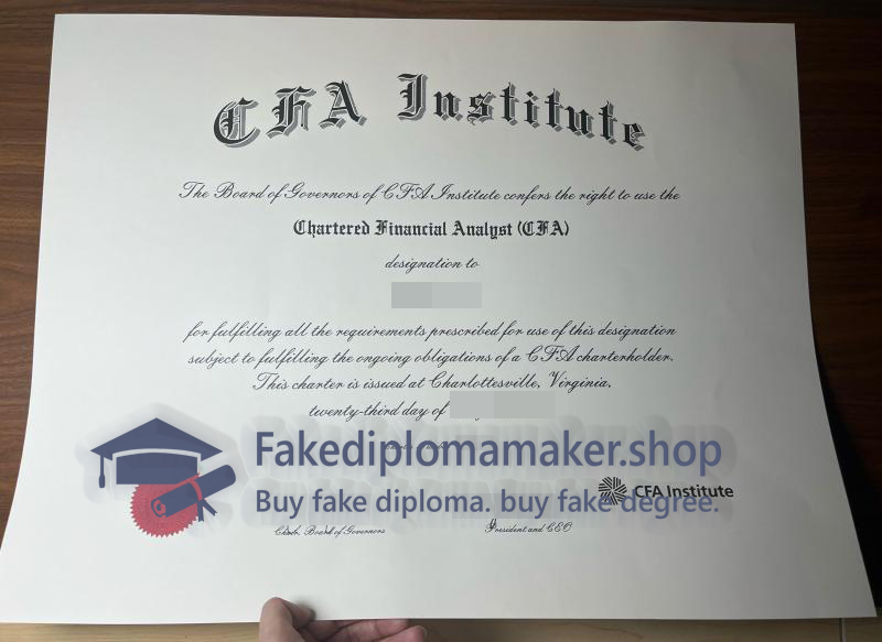 CFA Certificate