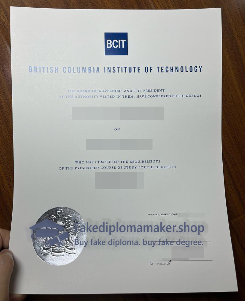 BCIT degree