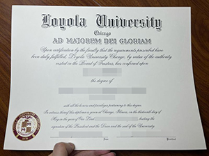 Loyola University Chicago diploma-1