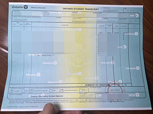 Ontario Student Transcript-1