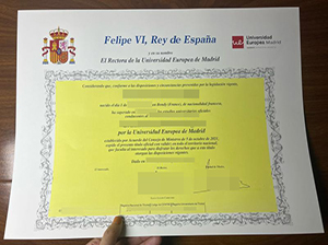 Universidad Europea de Madrid diploma-1