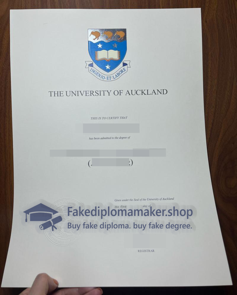 University of Auckland diploma