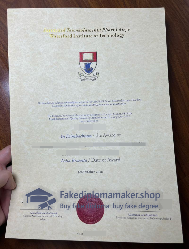 Waterford Institute of Technology diploma