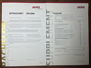 Avans Hogeschool transcript-1