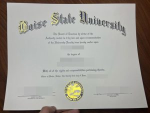 Boise State University diploma-1