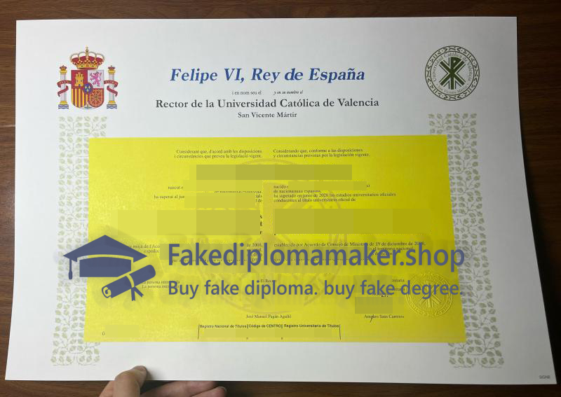 Universidad de Valencia diploma