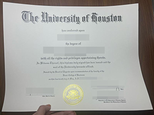 University of Houston diploma-1