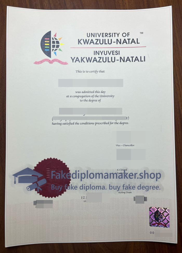 University of KwaZulu-Natal diploma