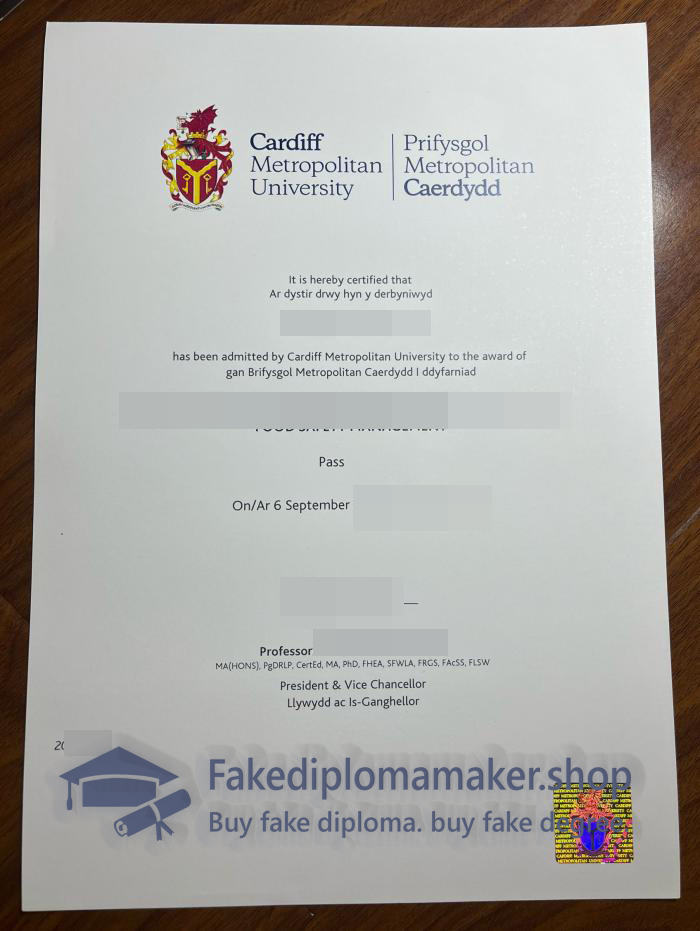 Cardiff Metropolitan University degree