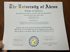 University of Akron diploma-1